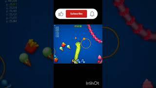 Worms zone.io slither giant snake  best gameplay #shorts #snakegame #wormszoneio