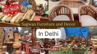 Sagwan Furniture and Decor in Delhi | Decor Market in Delhi | Yours daily vlog