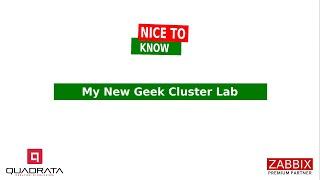 My New Geek Cluster Lab