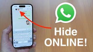 How To Hide Online Status on WhatsApp!!