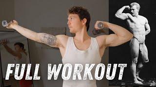 Eugen Sandow Light Weight Dumbbell System Workout Demo