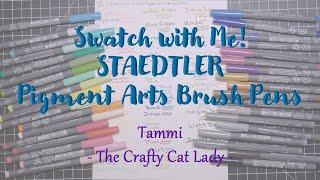 Swatch with Me! STAEDTLER Pigment Arts Brush Pens