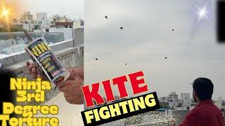 Kite Fighting with Ninja 3rd Degree Torture | Best Manjha For Kite Fighting |