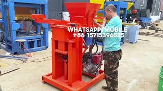 semi automatic clay brick making machine, diesel engine block brick making machine for Tanzania