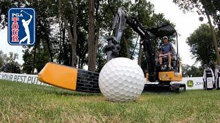 Excavator golf at John Deere Classic 2019