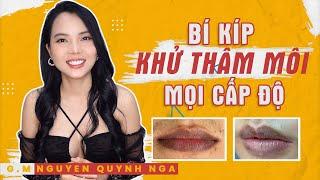 CÁCH KHỬ THÂM MÔI CẤP ĐỘ 1 - 2 - 3 | Phun xăm cùng Quỳnh Nga