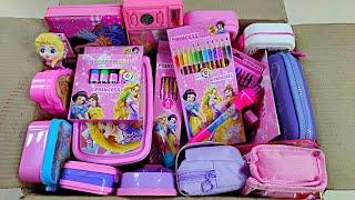 Unboxing Collection Of Stationery, Princess Pencil Case, Ultimate Toy From The Box, 5in1 Pen, Eraser