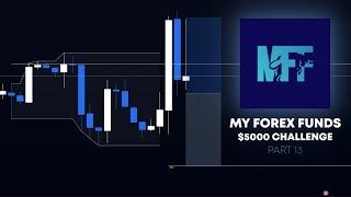 My Forex Funds $5000 Evaluation - Part 13 - Now this is trading...