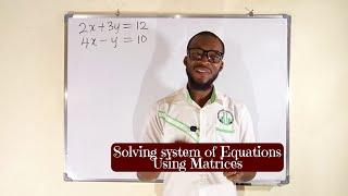 How to solve System of linear Equations using Matrices