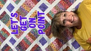 Super Fun On Point Iris Quilt from Fabric Hut - Secret Revealed