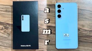 Samsung Galaxy S24FE ASMR Unboxing & Setup for the first time