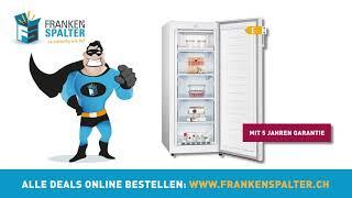 TV-Spot DE: Frankenspalter Kibernetik TK159 Gefrierschrank + KS340L Kühlschrank. 5 Jahren Garantie