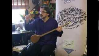 گوشه هایی ازآموزش سه تارتوسط استاد حسین علیزاده -Setar lesson by Maestro Hosein Alizadeh