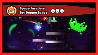 [DEMON LEVEL] Geometry Dash - Space Invaders by DeeperSpace All Coins 100% Complete