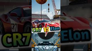 Ronaldo vs  Elon car crash #shorts #trending #cr7