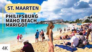 ST. MAARTEN / Philipsburg, Maho Beach & Marigot (4K)