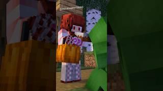 Halloween but Mikey is Unlucky - MAIZEN Minecraft Animation #shorts