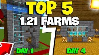 TOP 5 MOST OP Farms Minecraft Bedrock 1.21 (Best of 2025)