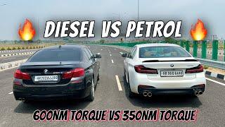 BMW 530d VS BMW 530i : DRAG RACE 