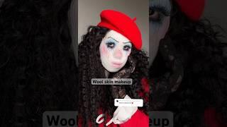 Wool skin makeup  #maquillaje #arty #makeup #woolencraft #lana