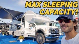 NEW Monster Super C RV with a BUNCH of beds inside! 2025 Entegra Esteem XL 33F Super C motorhome