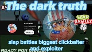 Slap battles biggest clickbaiter "patriot4life1" |roblox slap battles|