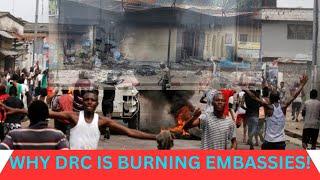 DRC CONGO PROTEST/EMBASSIES SET ON FIRE amid protest in DRC capital kinshasa