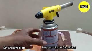 Portable Butane Gas Gun Torch  |  fire blow Gun review  | @MSRDigiTech  | #mrcreative