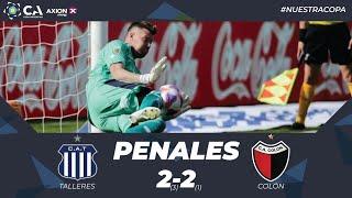 La definición por penales. Talleres 2 (3) - Colón 2 (1). Octavos de Final. Undécima edición.