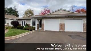 (SOLD) 205 PLEASANT, UNIT #6 IN MONCTON - WELL MAINTAINED ONE LEVEL CONDO WITH ATTACHED GARAGE!