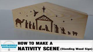 How To Make A Nativity Scene Standing Wood Sign