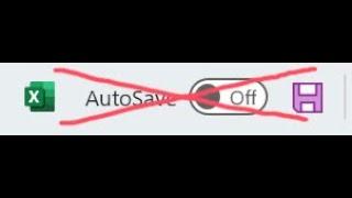 Remove autosave button from Excel