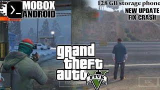 GTA V on Mobox Emulator Android Gameplay test Snapdragon 778G Offline Settings (full Prologue)