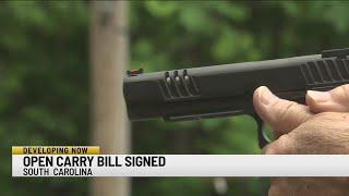 SC Gov. signs bill allowing open gun carry with permit