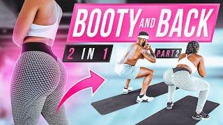 2 in 1 ROUND BOOTY AND BACK FAT Workout (30 Min) | Pt.2