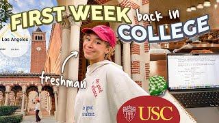 FIRST WEEK BACK IN COLLEGE  USC freshman year, new classes + spring semester vlog