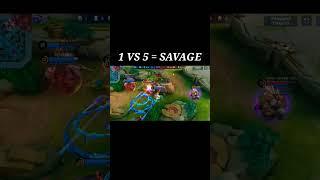 JULIAN 1 VS 5 = SAVAGE | Khemia GX | MLBB SHORT #mlbb #mobilelegends #shorts