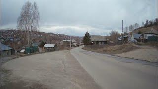 Riding a bike in Gorno-Altaysk, Altai, Siberia, April 2023