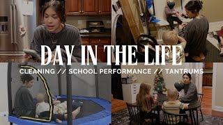 DAY IN THE LIFE | Mom of Four | Deep Cleaning | School Performance | Toddler Tantrums