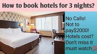 How to book hotels for 3 days quarantine in Canada? government authorized accommodation mandatory