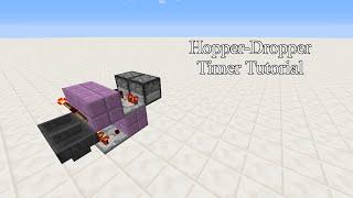 Hopper-Dropper Timer Tutorial in Minecraft 1.9