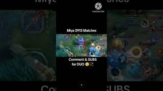 Miya 3913 Matches - ML Season 34 #mobilelegends #shortgamehighlights