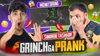 MANITOR SINDIRISHDAN 1 VS 1  PRANK QILAMAN DEB QOVUN TUSHIRDIK ‍️ GRINCHGA PRANK