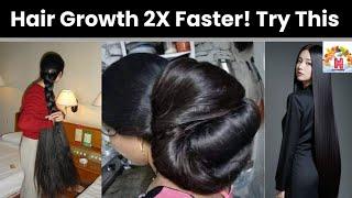 Grow Hair 2X Faster! Try This | Secret Hair Growth Formula | Grow Your Hair TWICE AS FAST Naturally!