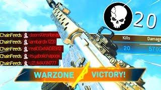 WARZONE - 20 KILL GAMEPLAY! BEST M4A1 Class Setup (COD Battle Royale)