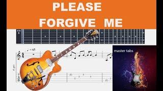 PLEASE FORGIVE ME  | BRYAN ADAMS | Guitar Tab | TUTORIAL #Mastertabs#BestFreeYoutubeMusic #rock