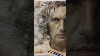 Creating an oil painting of the legendary Ukrainian musician ...