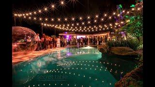 Event Lighting in Backyard of Private Residence San Diego - San Diego Event Lighting Rentals