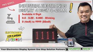 Analogue 4-20mA Current Process Indicator #Custronics Large LED Digital Display LoopPowered ProModel