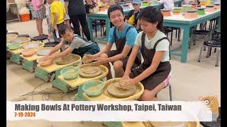 Making Bowls At Pottery Workshop, Taipei, Taiwan